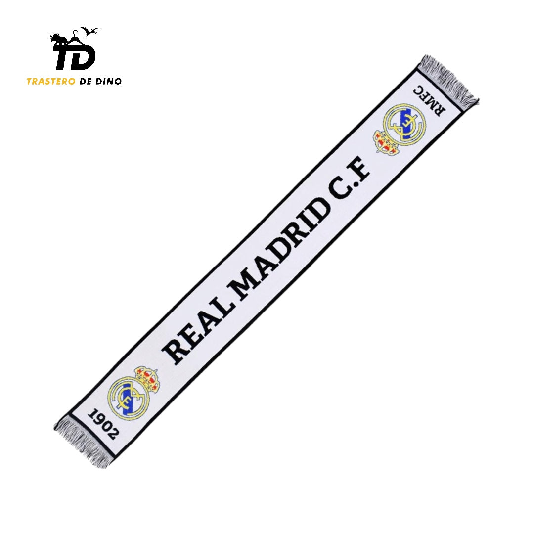 BUFANDA REAL MADRID 1902 BLANCA