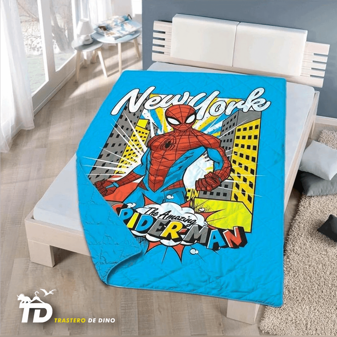 Colcha Bouti Spiderman 180x260cm